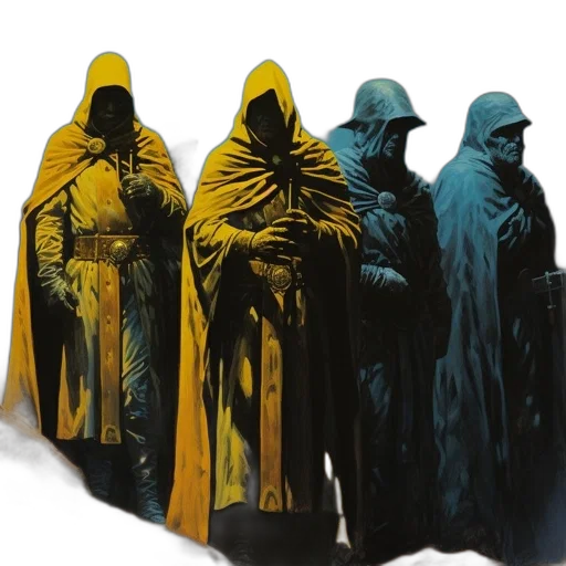jacket, mask, staff, concept art transparent PNG cut-out
