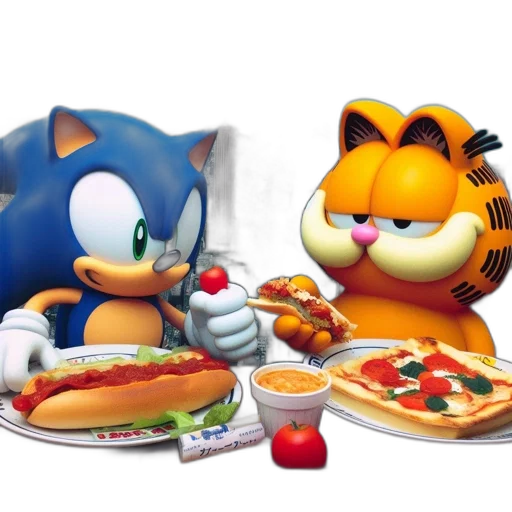 food, animal, concept art, 3d render transparent PNG cut-out