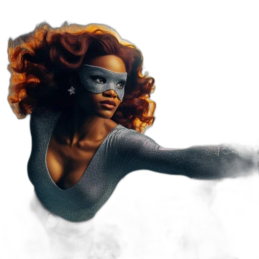 mask, creature, hair, face transparent PNG cut-out