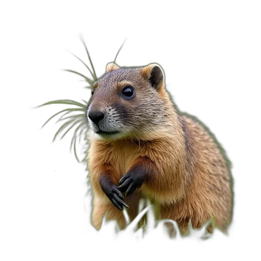animal, creature, hat, staff transparent PNG cut-out