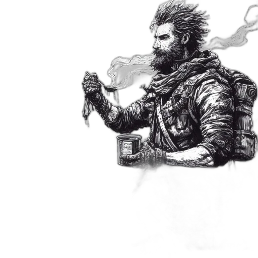 jacket, sword, weapon, staff transparent PNG cut-out