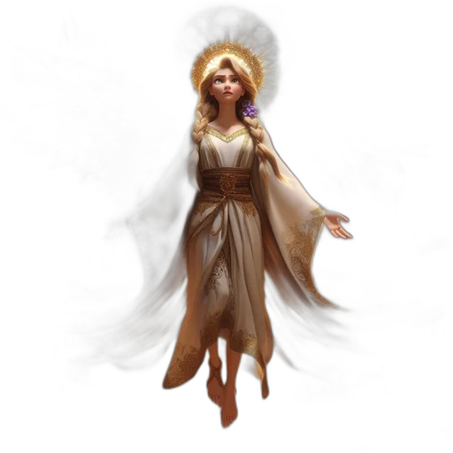 dress, concept art, fantasy art, 3d render transparent PNG cut-out