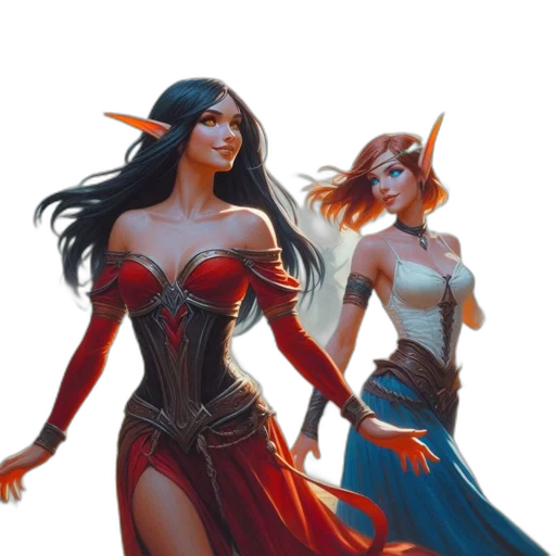 concept art, fantasy art, comic book art, 3d render transparent PNG cut-out
