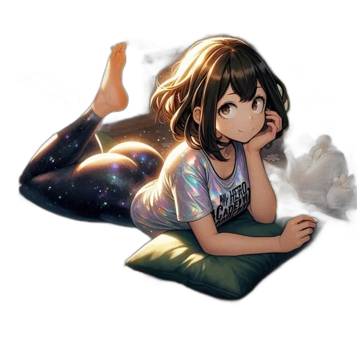 creature, weapon, dress, hair transparent PNG cut-out