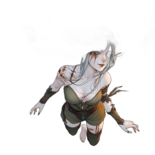 creature, mask, staff, dragon transparent PNG cut-out