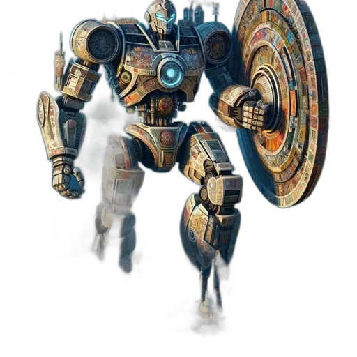 robot, weapon, creature, staff transparent PNG cut-out