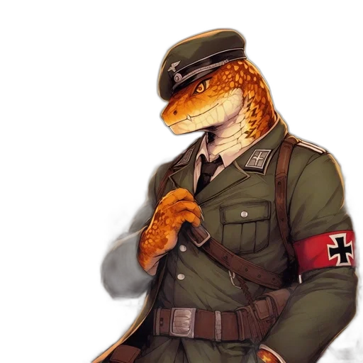 animal, hat, staff, jacket transparent PNG cut-out