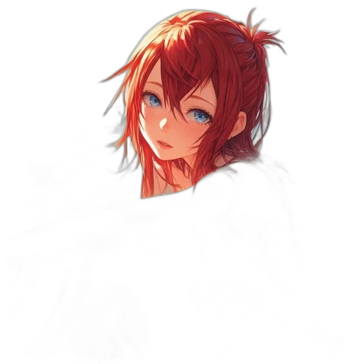 face, hair, crown, staff transparent PNG cut-out