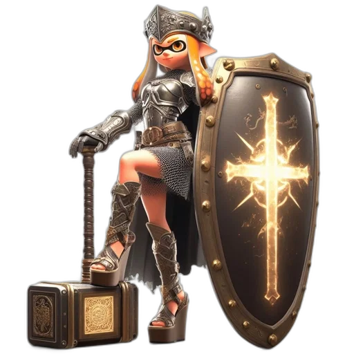 weapon, sword, staff, robot transparent PNG cut-out