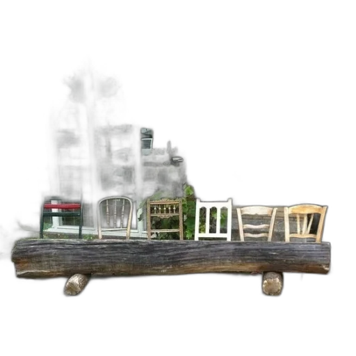 furniture, car, building, concept art transparent PNG cut-out
