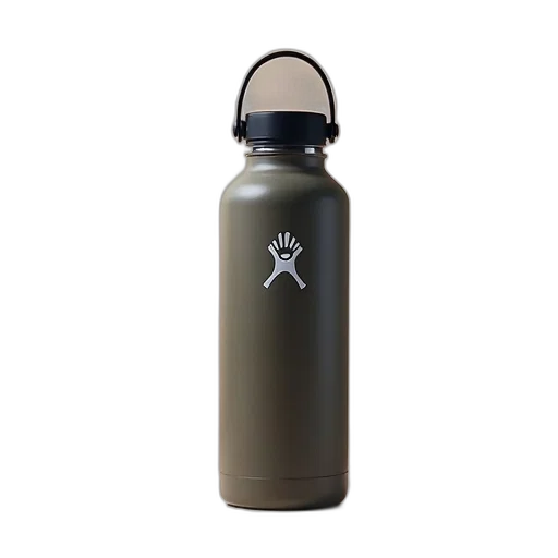 bottle, 3d render, hydro, flask transparent PNG cut-out