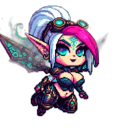 staff, weapon, pixel art, cyberpunk transparent PNG cut-out