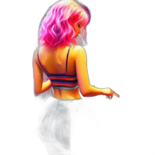 dress, hair, jacket, creature transparent PNG cut-out