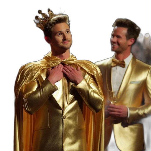 crown, concept art, golden, individual transparent PNG cut-out