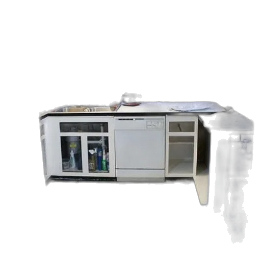robot, kitchen, white, cabinets transparent PNG cut-out