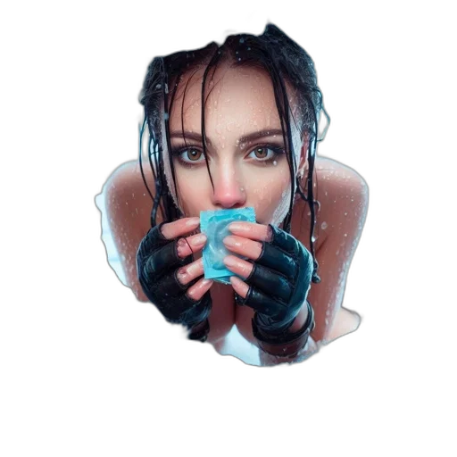 mask, face, creature, jacket transparent PNG cut-out