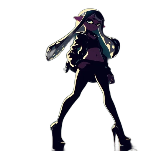 jacket, staff, weapon, mask transparent PNG cut-out
