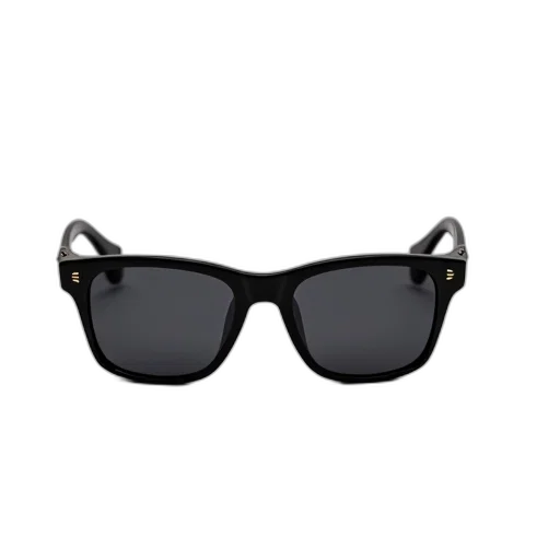3d render, pair, black, sunglasses transparent PNG cut-out