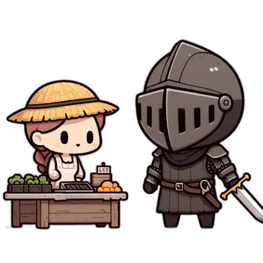 sword, weapon, staff, hat transparent PNG cut-out