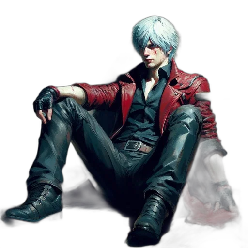 jacket, face, weapon, concept art transparent PNG cut-out