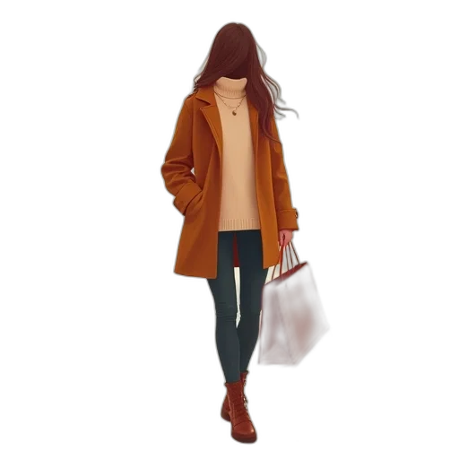 jacket, concept art, photorealistic, 3d render transparent PNG cut-out