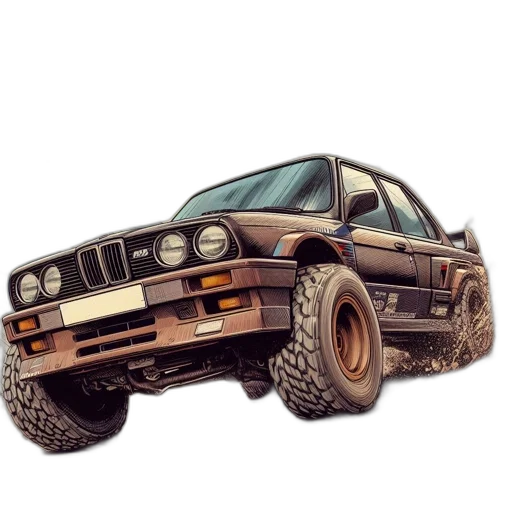 car, weapon, photorealistic, concept art transparent PNG cut-out