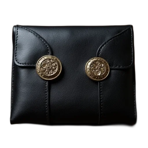 jewelry, black, leather, wallet transparent PNG cut-out