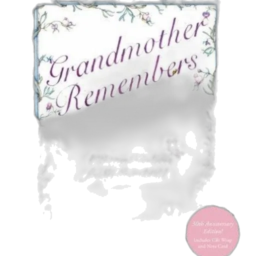 3d render, grandmother, remembers, written transparent PNG cut-out