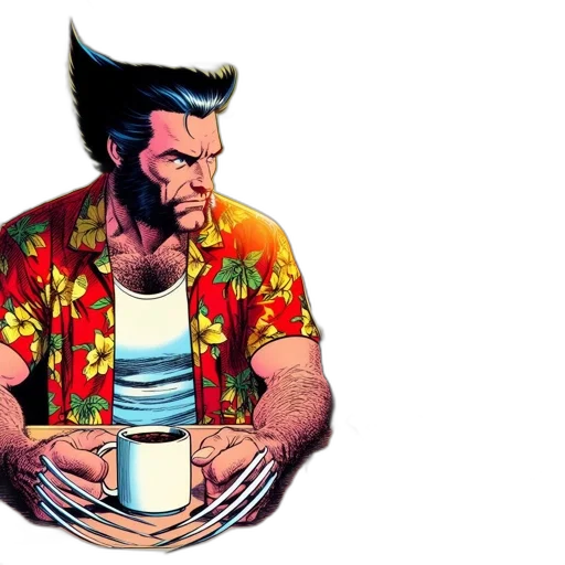 jacket, comic book art, concept art, cartoon transparent PNG cut-out