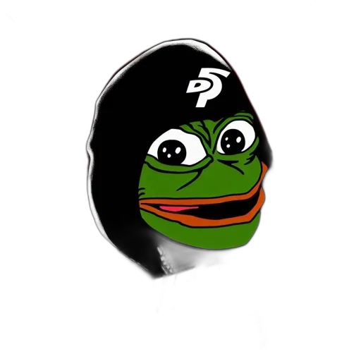 face, hat, green, frog-like transparent PNG cut-out