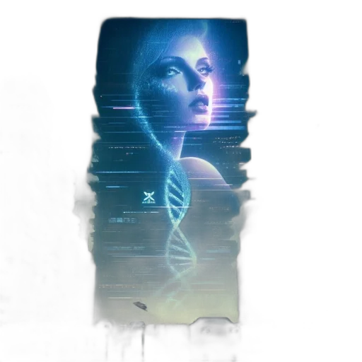 robot, face, creature, staff transparent PNG cut-out