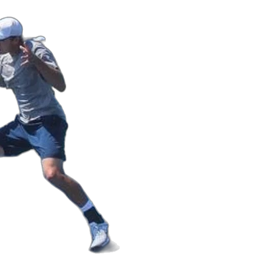 tennis, player, shown, two transparent PNG cut-out