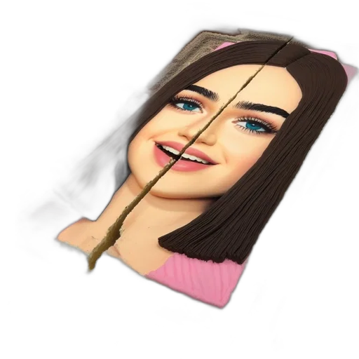 face, mask, dress, hair transparent PNG cut-out