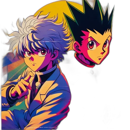 jacket, anime, concept art, pixel art transparent PNG cut-out