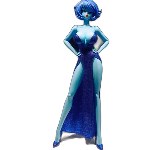dress, robot, concept art, 3d render transparent PNG cut-out