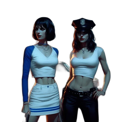 concept art, 3d render, comic book art, cyberpunk transparent PNG cut-out