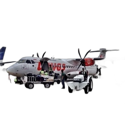 3d render, concept art, small, airplane transparent PNG cut-out