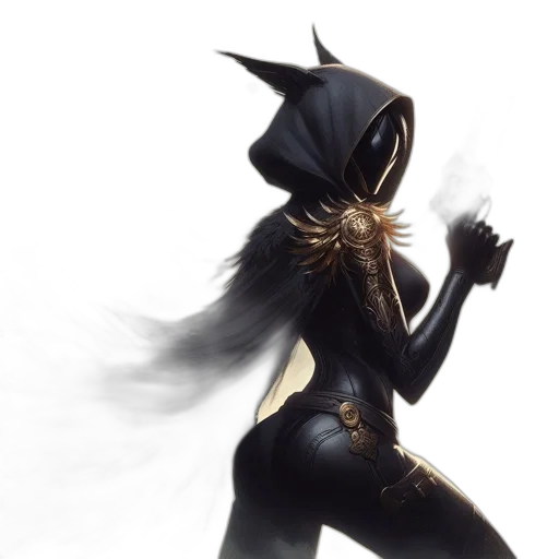 mask, dress, creature, concept art transparent PNG cut-out
