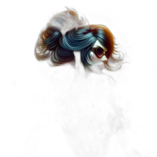 hair, mask, face, crown transparent PNG cut-out