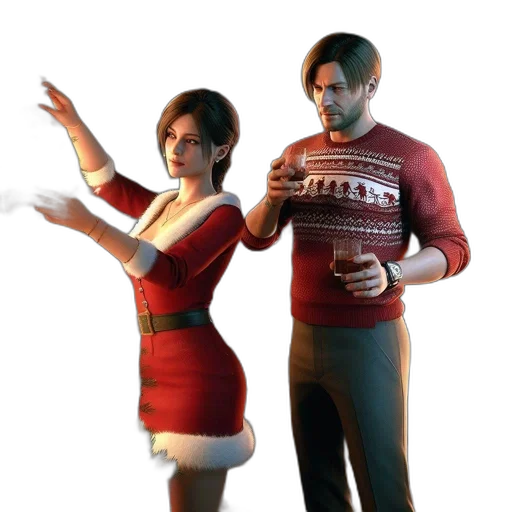 dress, concept art, 3d render, snow transparent PNG cut-out