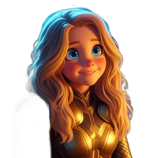 face, fantasy art, concept art, comic book art transparent PNG cut-out
