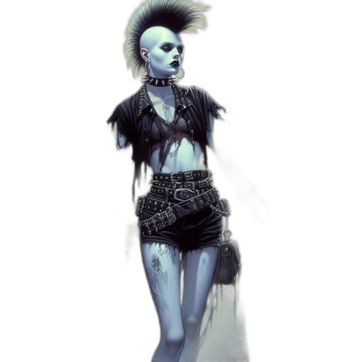 dress, mask, creature, staff transparent PNG cut-out