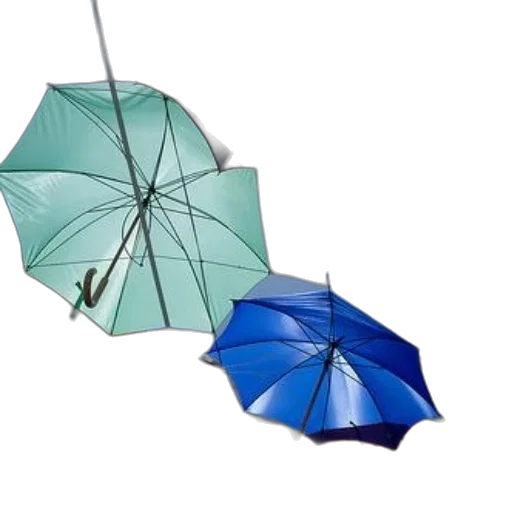 umbrella, staff, 3d render, photorealistic transparent PNG cut-out