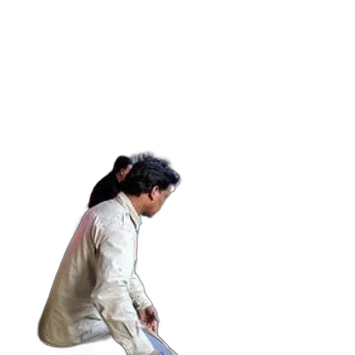 staff, jacket, hair, weapon transparent PNG cut-out