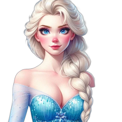 dress, face, crown, fantasy art transparent PNG cut-out