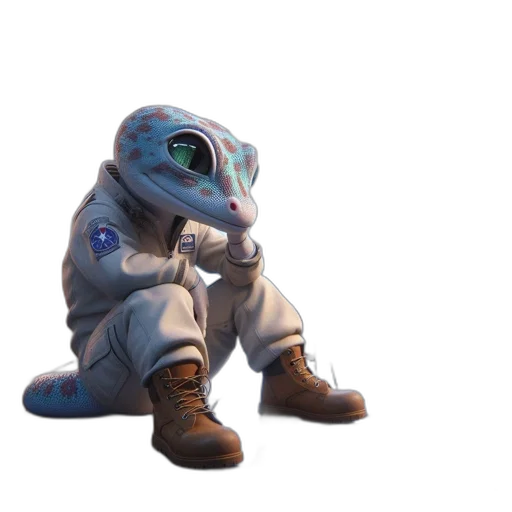 creature, robot, animal, staff transparent PNG cut-out