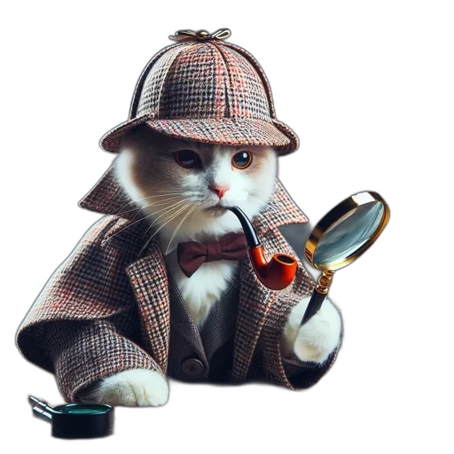 hat, staff, animal, photorealistic transparent PNG cut-out