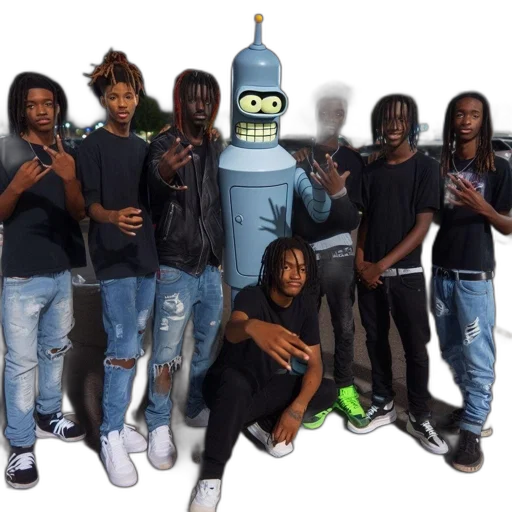 robot, bottle, jacket, mask transparent PNG cut-out