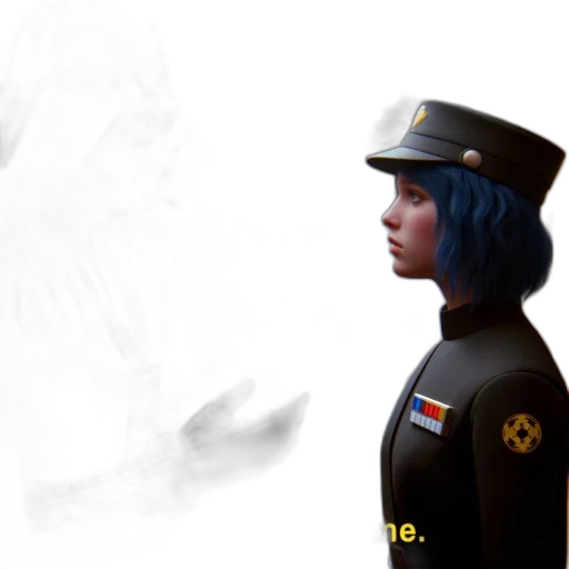 staff, robot, face, hat transparent PNG cut-out