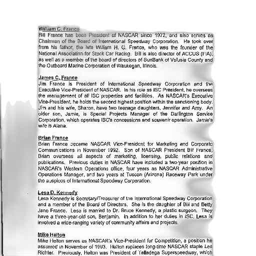 document, titled, nascar, int transparent PNG cut-out